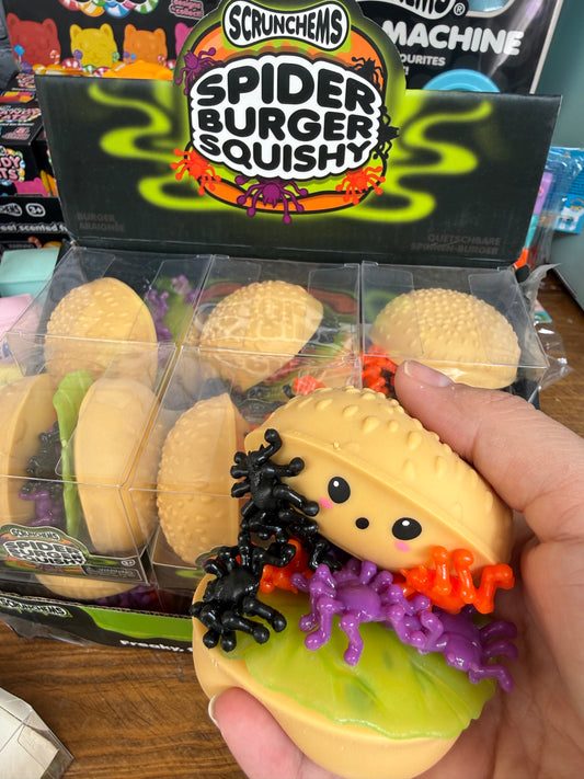 Scrunchems spider burger squishy