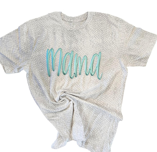 Metallic ‘mama’ tee