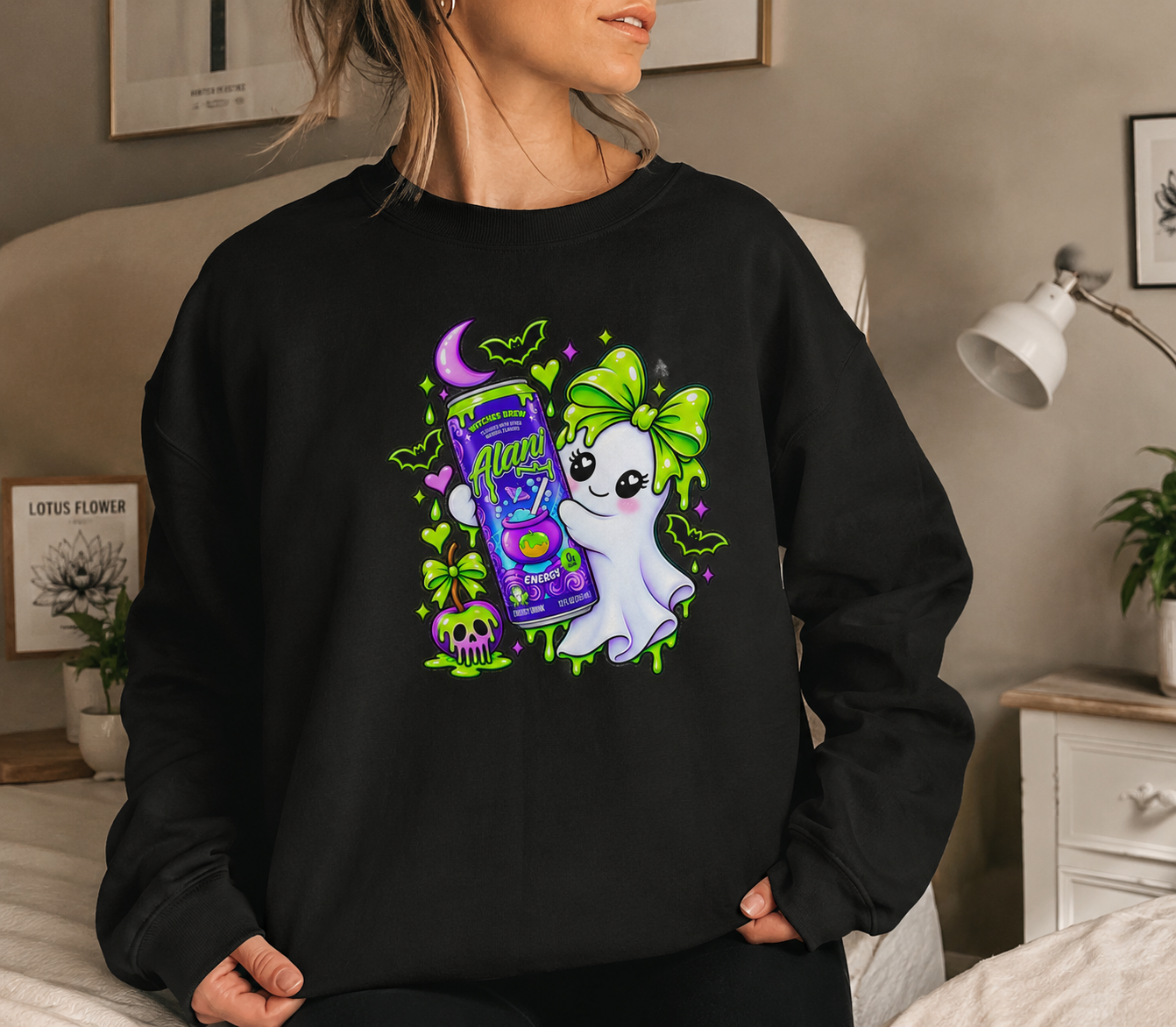 Energy drink ghost sweatshirt