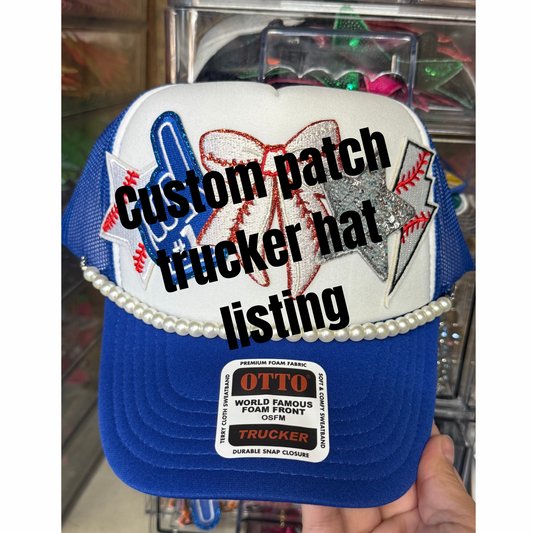 Custom PATCH trucker hat -5 patches