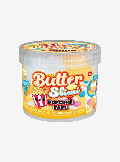 Orb popcorn swirl butter slime- butter scented and includes mixins